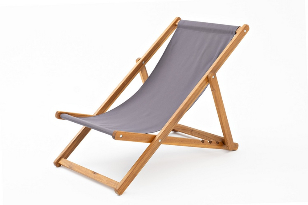 Кресло-шезлонг из акации КАПРИ темно-серый