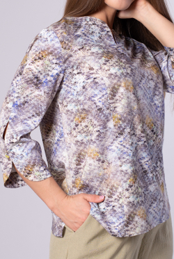 Блузка женская 4022зп, Принт #176Прб094022зп