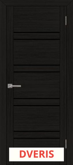 Межкомнатная дверь UniLine 30026 ПО (Шоко Велюр/Черный лакобель)