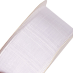 Декоративная лента капроновая для декора и флористики, 4 см, намотка 25 ярдов, белый, дизайн линии