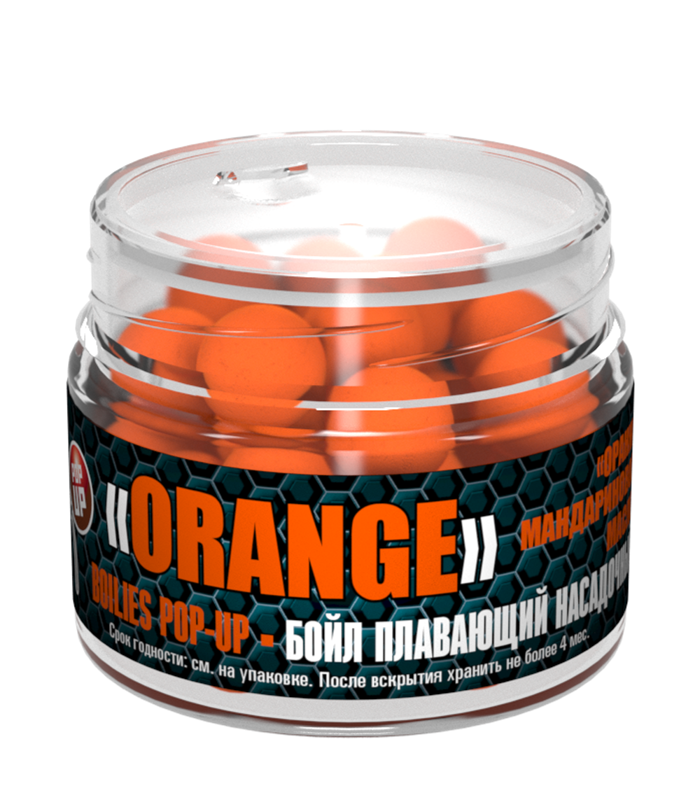 Бойлы насад. плав. Sonik Baits ORANGE-TANGERINE Oil Fluo Pop-ups 14мм 90мл