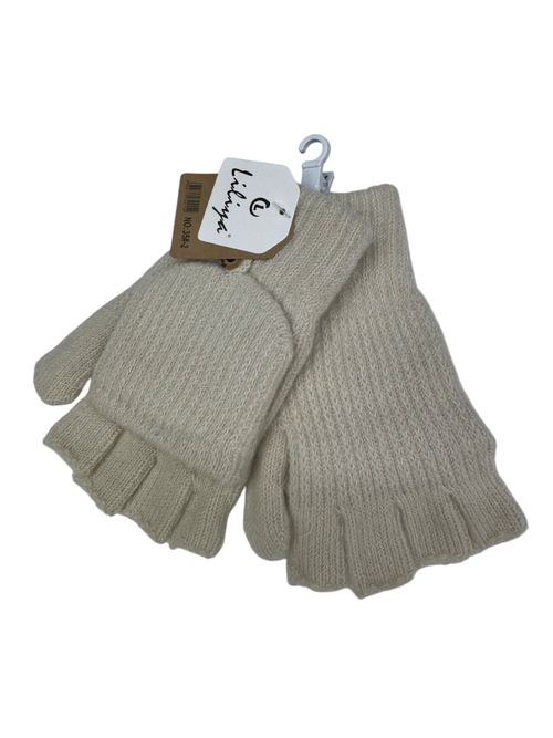 Варежки-перчатки.Без пальцев.Женские. Материал верха: Текстильные. Подклад: Шерсть.12 шт в упаковке, разные цвета.