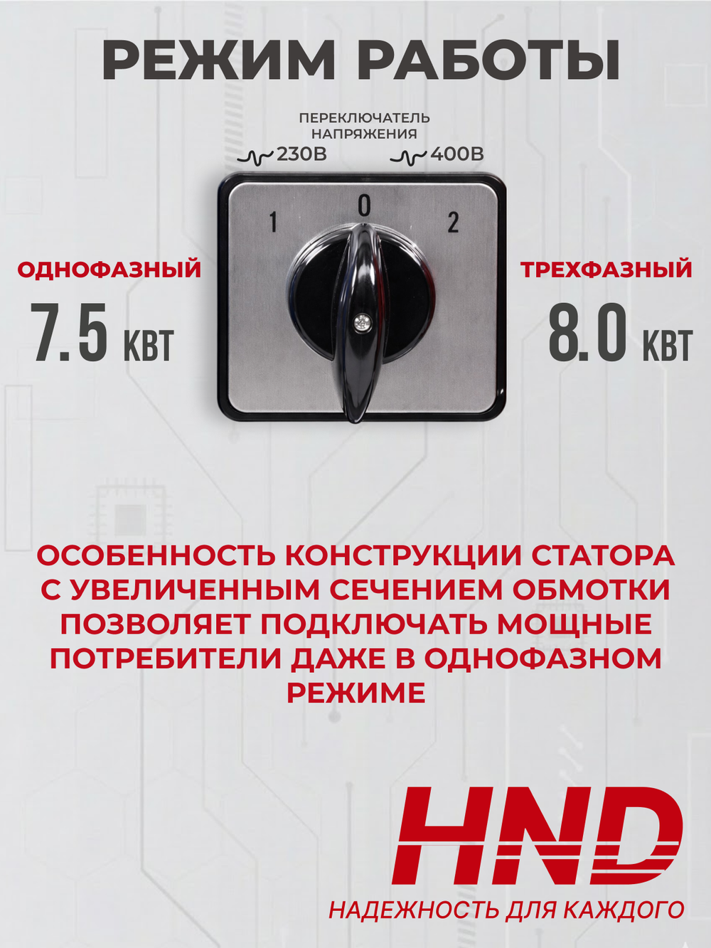 Генератор HND GE8000XNST