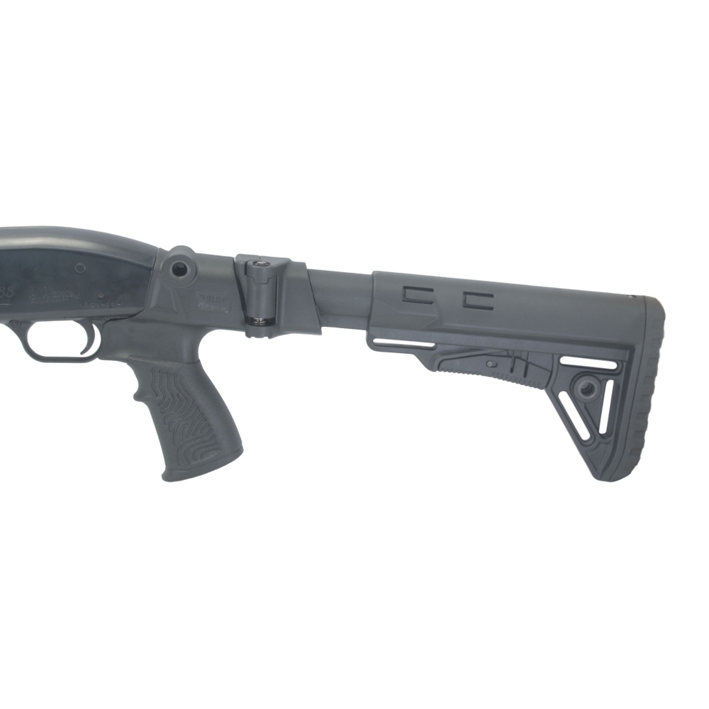 Приклад складной Mossberg 500/590, Maverick 88, DLG Tactical. Черный