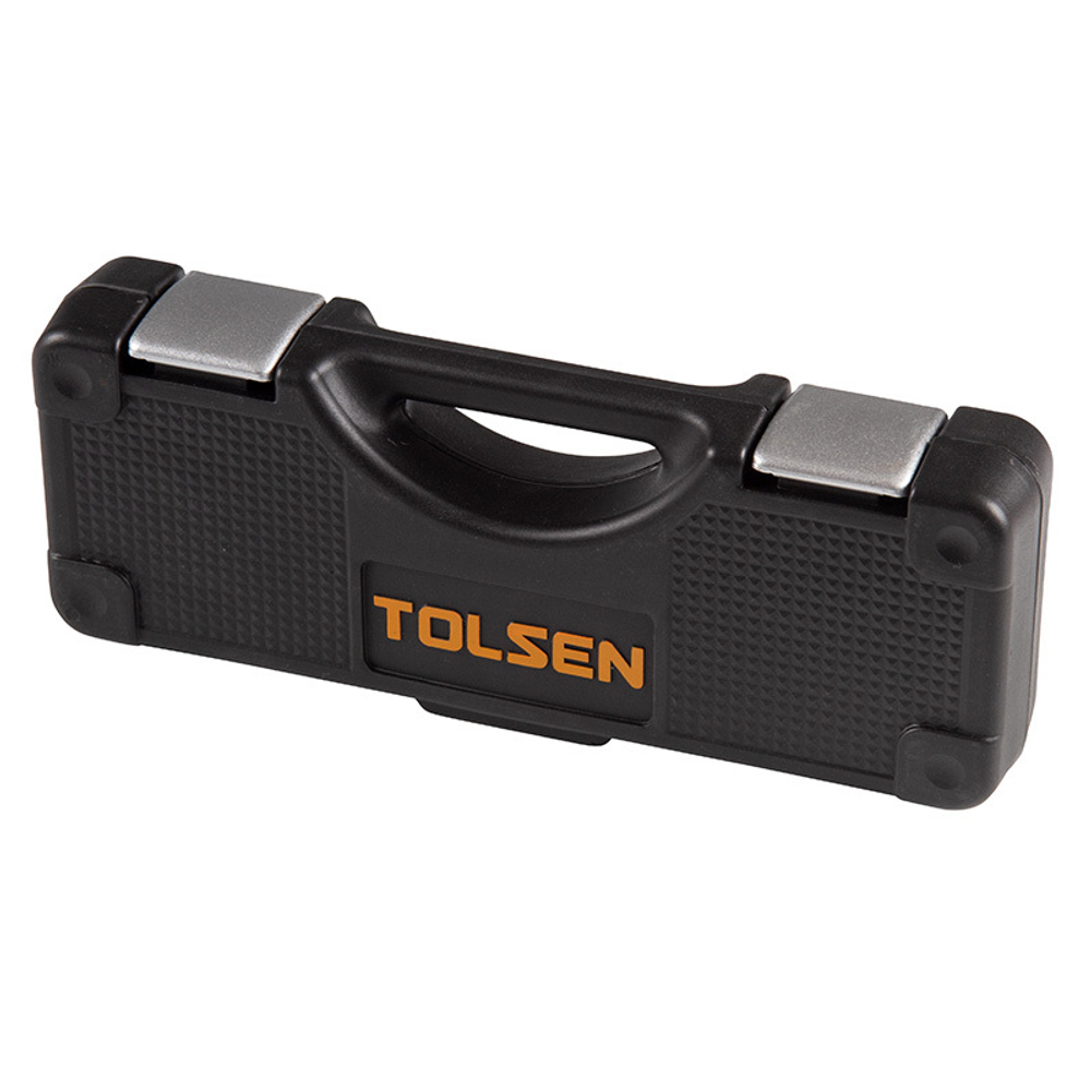 TOLSEN (TT19661) Динамометрический ключ 1/4", 5-25 Нм, для левой и правой резьбы, кейс