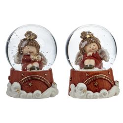 GAEM Фигурка декор в стекл шаре "Ангел", D 4.5 см, L4,5 W4,5 H6 см, 2в.