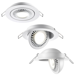 358815 SPOT NT21 466 белый Светильник встраиваемый светодиодный IP20 LED 9W 770Лм 4000K 220V GESSO