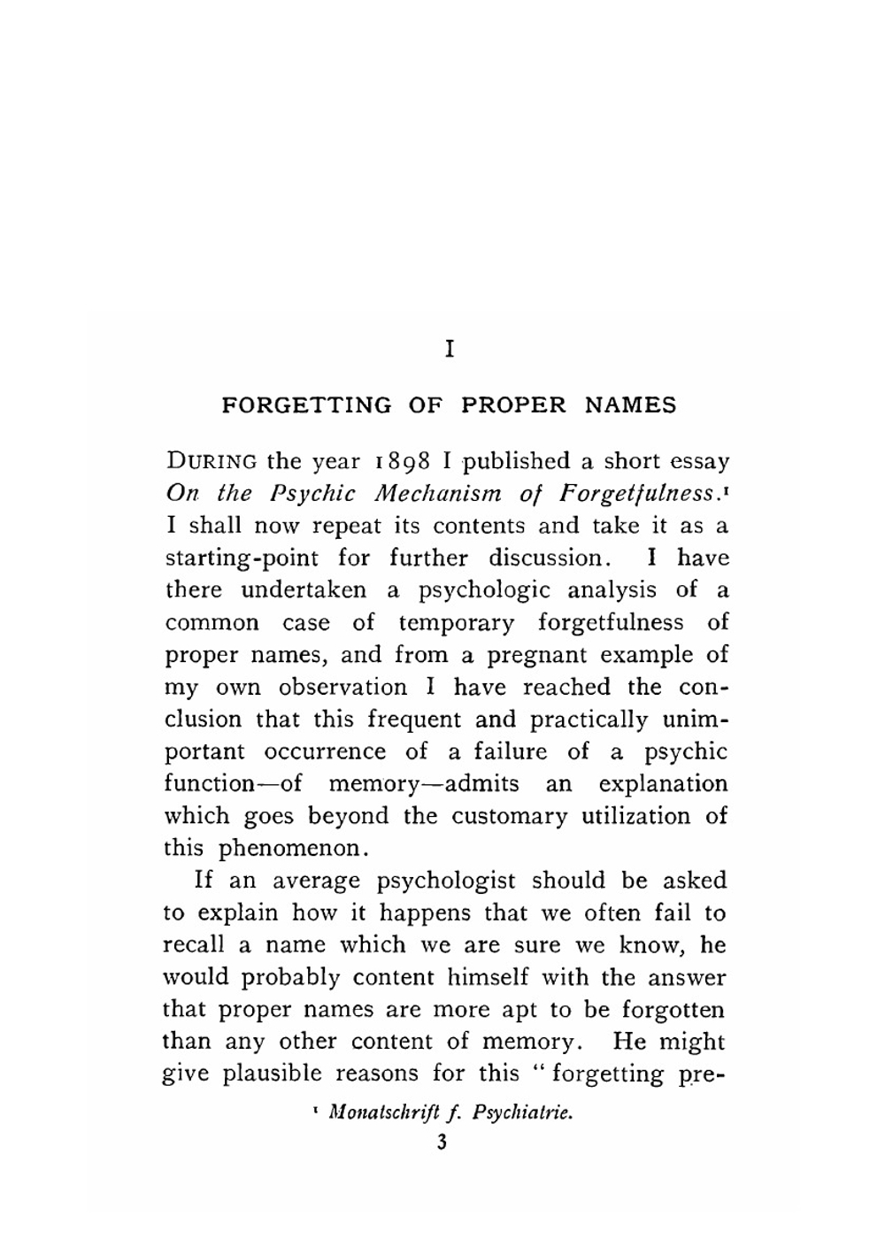 Psychopathology of everyday life | Sigmund Freud