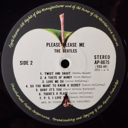 Винтажная виниловая пластинка LP The Beatles Please Please Me (Japan 1973) (No Obi) Twist And Shout
