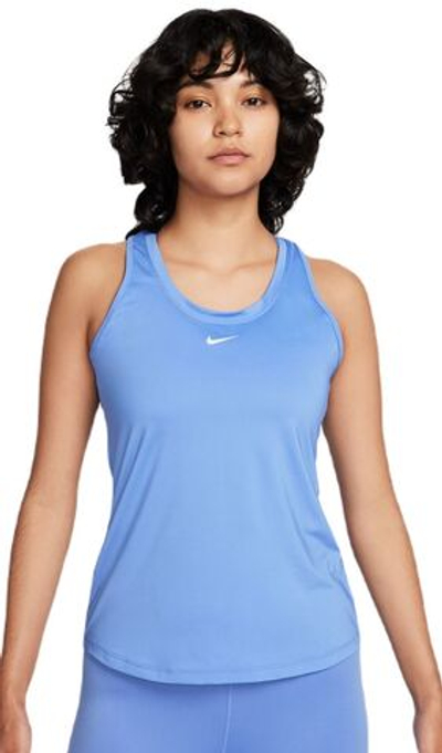 Женский топ теннисный Nike Dri-Fit One Slim Tank - polar/white