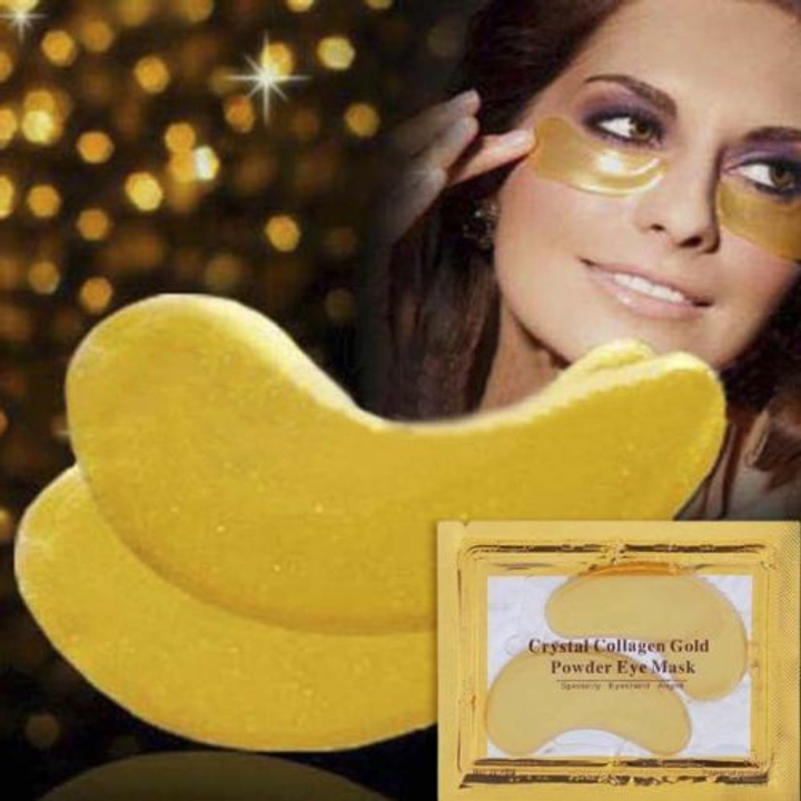 Патчи для глаз Crystall Collagen Gold с коллагеном и золотом гидрогелевые Eye Mask 6 г