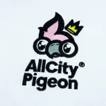 Худи All City Pigeon Pink Logo белый