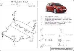 Защита картера и КПП Sheriff для Mitsubishi Colt VI (Z20/Z30) 2002-2012 арт.14.1228