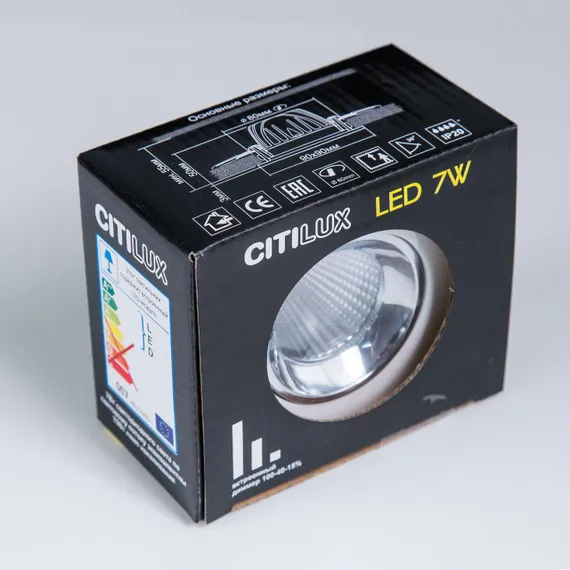 CLD001KNW5 Альфа ХромМат+Хром Св-к Встр. LED 7W*3500K