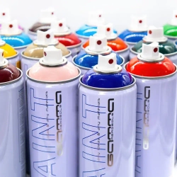 Для рекламы на асфальте и временной разметки белая краска акриловая 520 мл