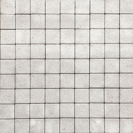 Тротуарная плитка КВАДРАТ 100х100 мм - Стоунмикс Белый