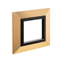 Рамка из металла, "Avanti", золотая, 1 пост (2 мод.)