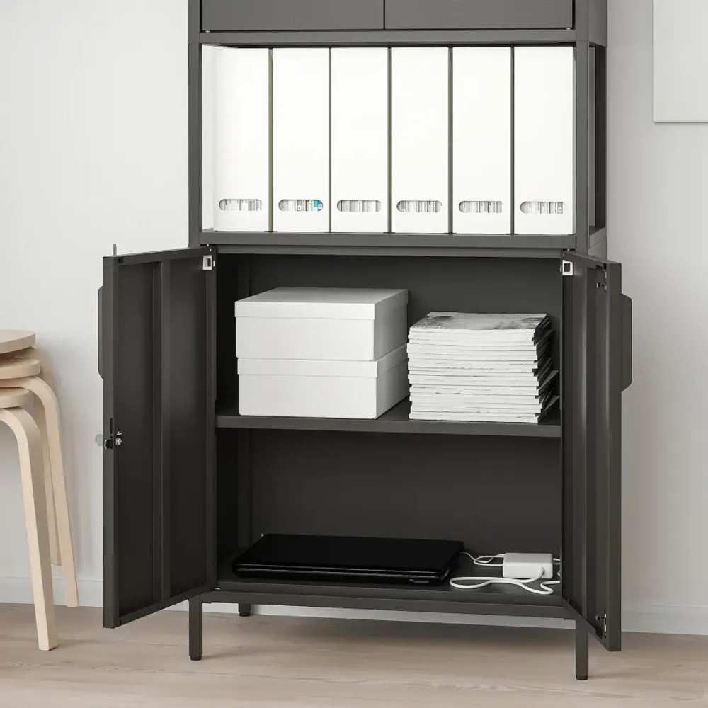 Шкаф - TROTTEN IKEA/ ТРОТТЕН ИКЕА,  173х70 см, черный