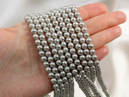 "Жемчуг круглый" 8мм, "Майорка. Имитация" (нить)