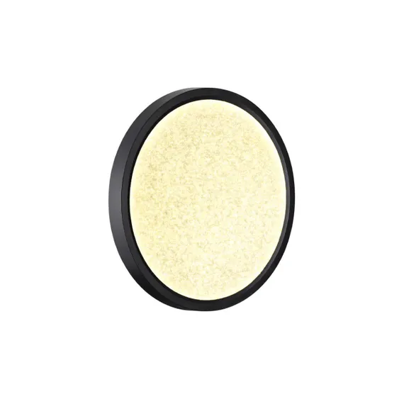 7662/18L MITRA LED SN 090 Светильник пластик/белый/черный LED 18Вт 3000/4000K D230 IP40 OMEGA BLACK