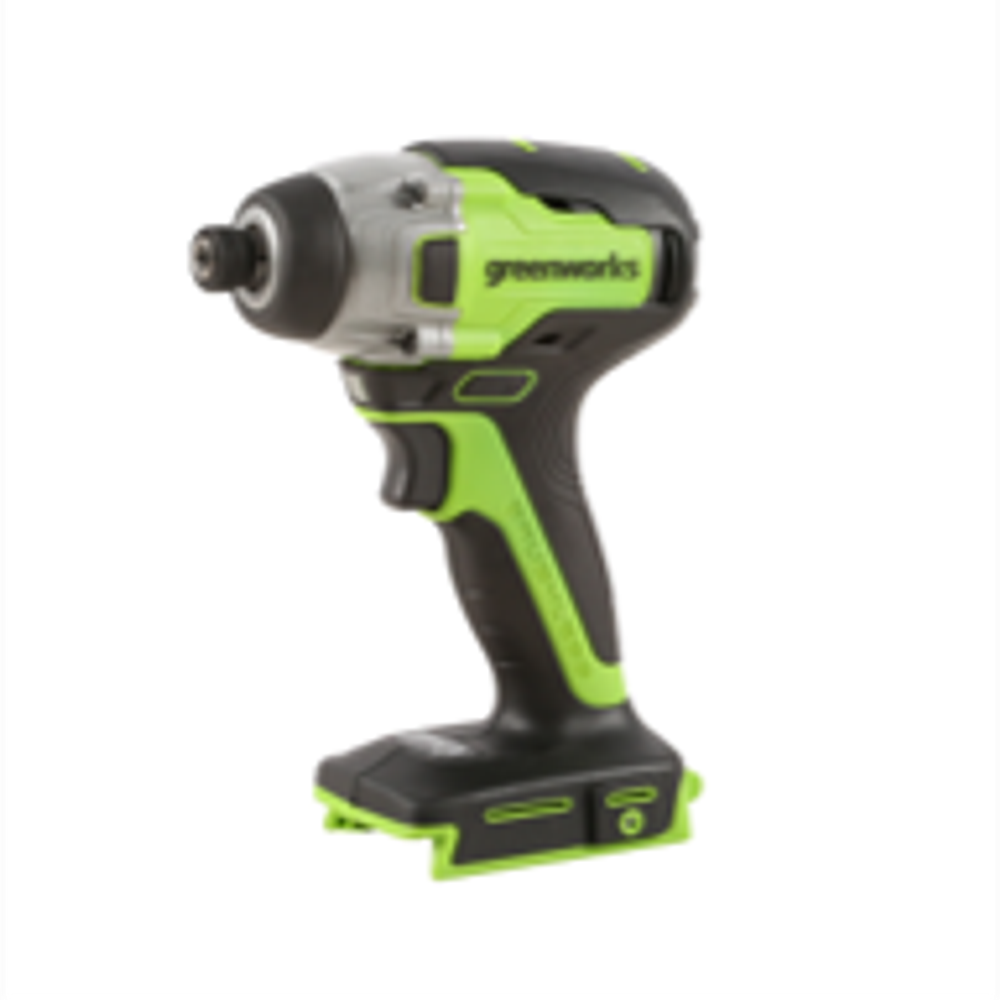 Винтоверт ударный Greenworks GD24ID3, 24V, бесщеточная,HEX 1/4, 300Нм,3 режима, без АКБ и ЗУ (3802807)