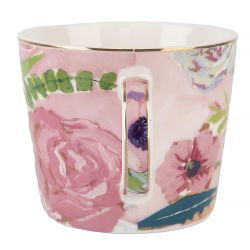 Набор чайный 4пр. "Flowers" (2 персон) v=220мл (фарфор) (подарочная упаковка)