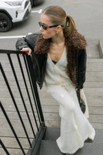 Молочная юбка из мохера