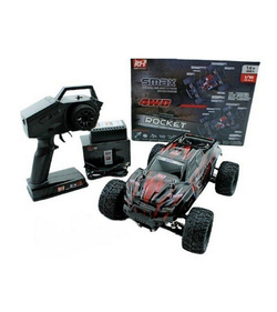 Радиоуправляемый монстр Remo Hobby SMAX Brushless (красный) 4WD 2.4G 1/16 RTR