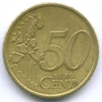50 евроцентов 2006 год. Финляндия. Регулярный выпуск. Тип 1. Нордик VF-XF