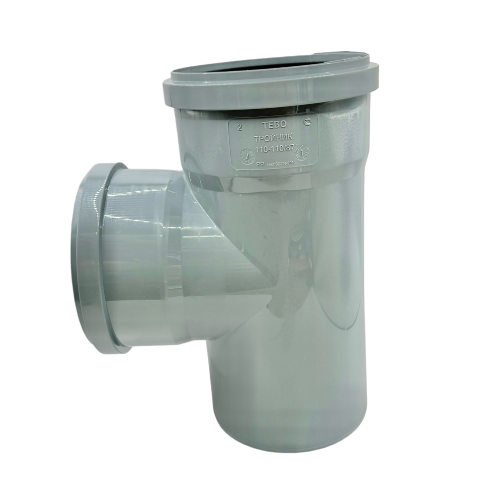 Тройник канализационный TEBO Ø110x87,5°
