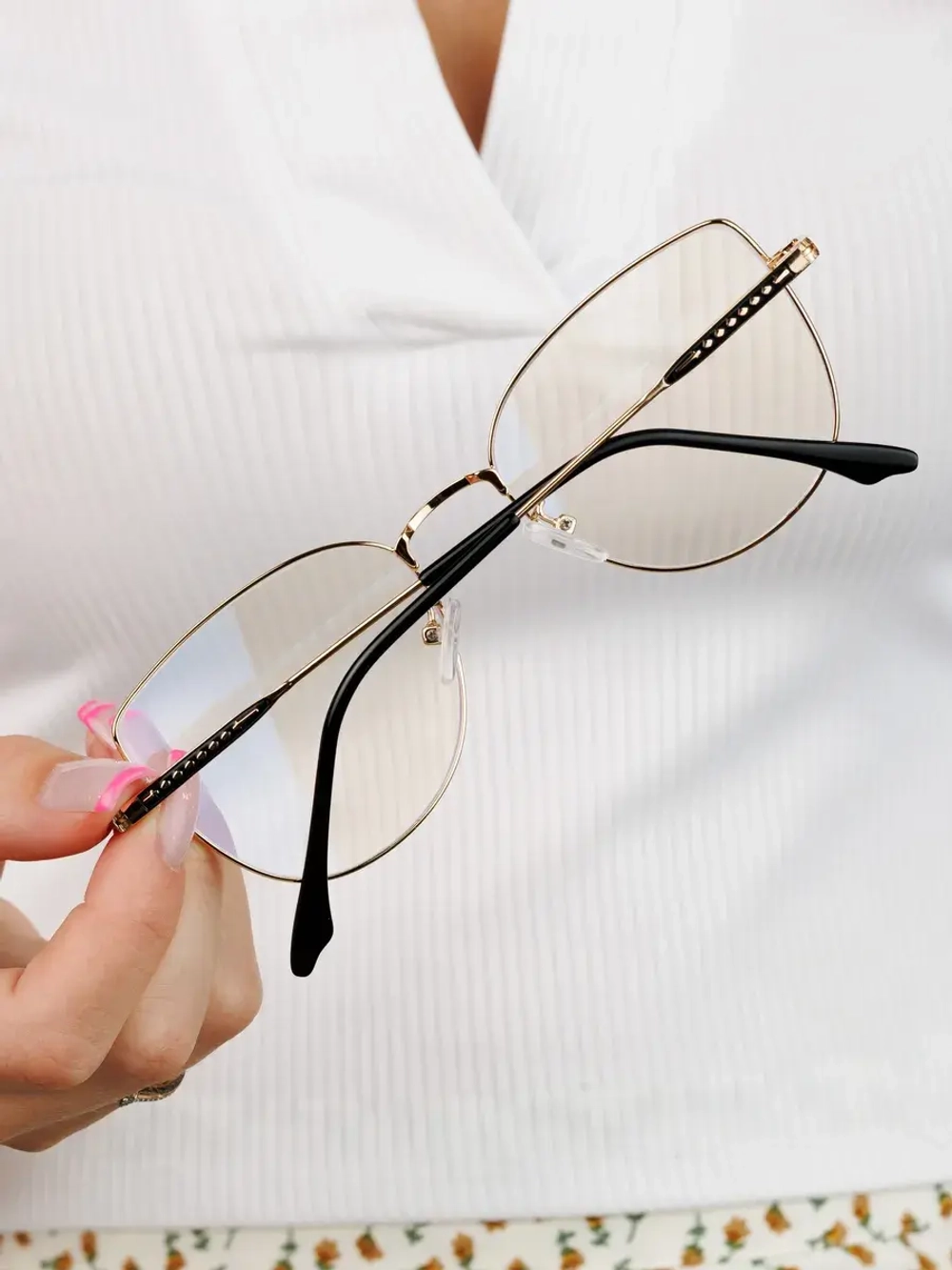 Очки для компьютера имиджевые защитные прозрачные нулевки