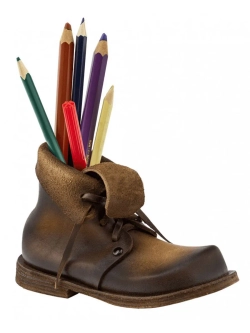 Карандашница "Кожаный ботинок"