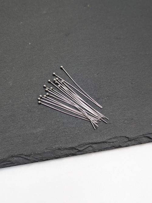 Пины с шариком нержавеющая сталь 0.6*40мм, 10шт