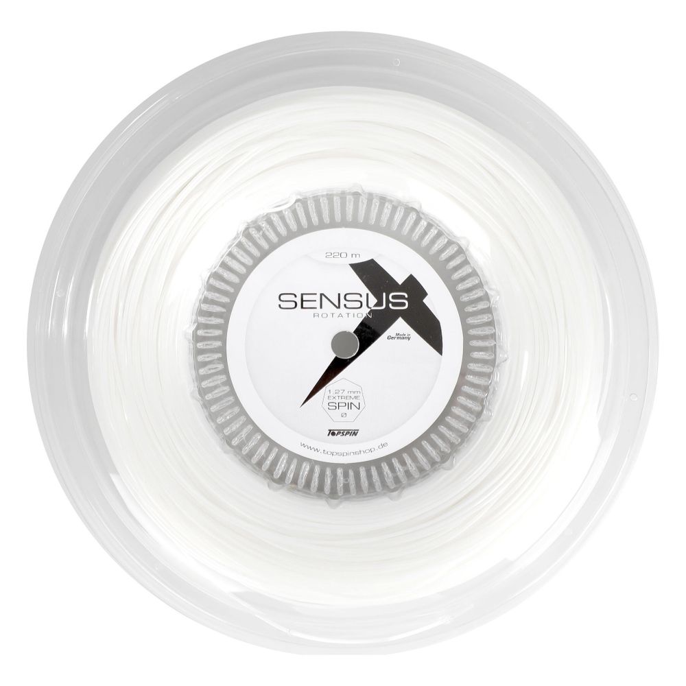 Струны теннисные Topspin Sensus Rotation 220m String Reel - White
