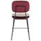 Стул полубарный pea, велюр, бордовый/бежевый