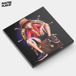 Картина для интерьера Манки Д Луффи, персонаж манги и аниме One Piece Большой куш, холст с печатью на подрамнике, на стену, Постер Плакат