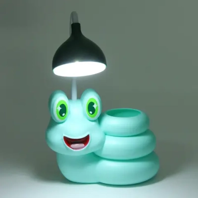 Настольная лампа «Sweet - Улиточка» 30*12*7 см LED с подстаканником, USB 0.6-3W, Зеленый