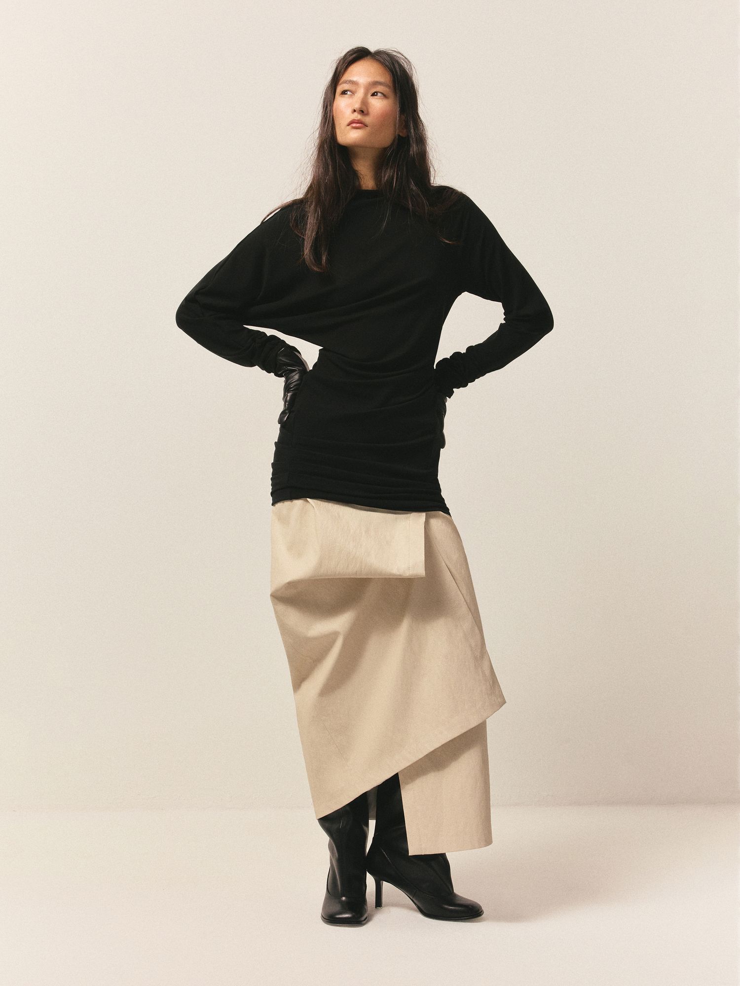 Платье с драпировками