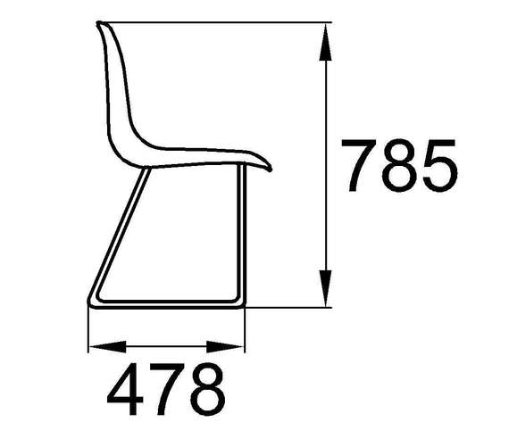 Стул Vicenza Chrome (на прутке)