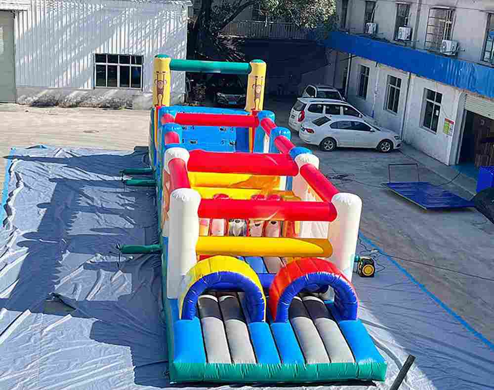 Коммерческая надувная полоса препятствий «Спорт-Актив», 12×3×4 м