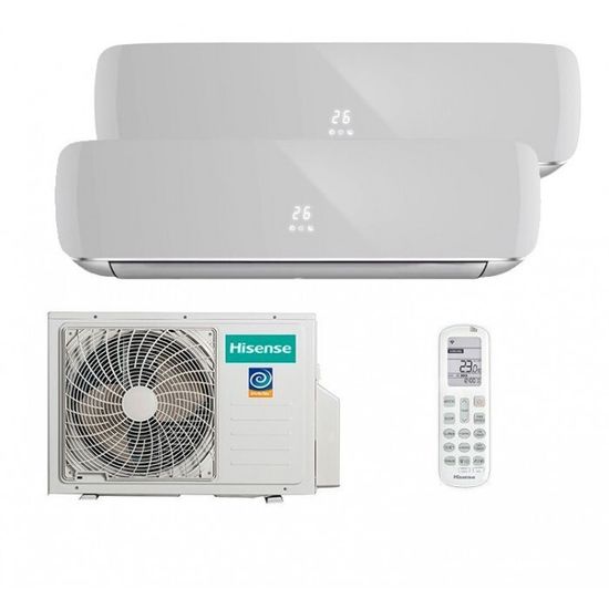 Мульти сплит-система Hisense на 2 комнаты (20+20 кв.м.) Silver R32