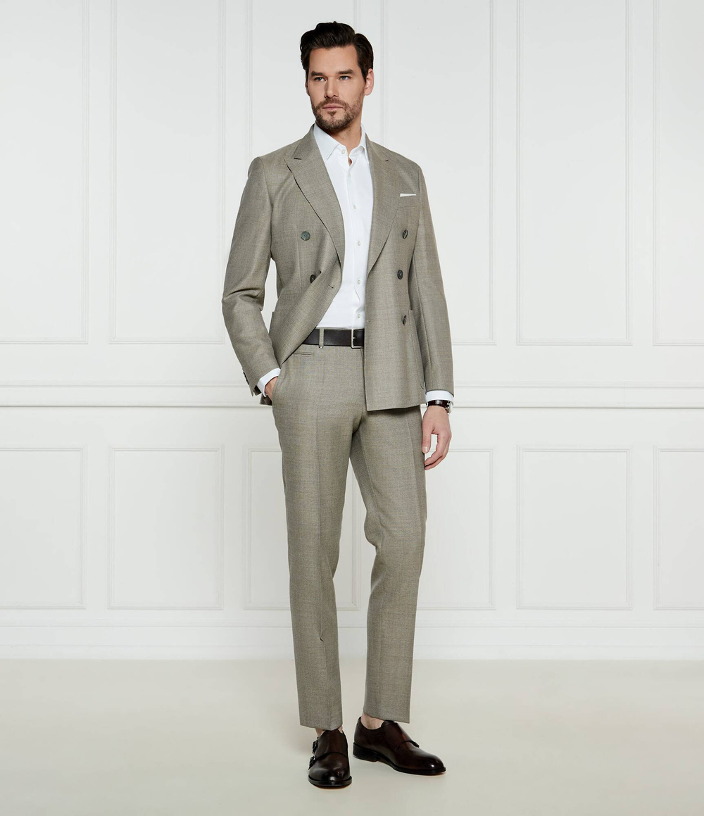 Рубашка P-HANK-kent-C1-222 BOSS BLACK - белый(50533395)