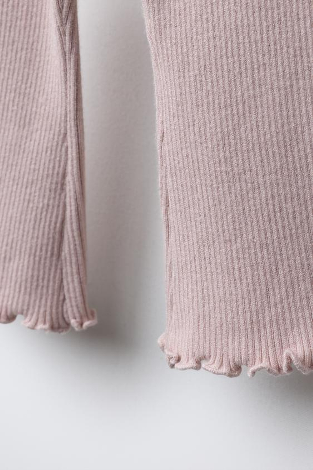 ZARA БРЮКИ FLARE В РУБЧИК, РОЗОВЫЙ