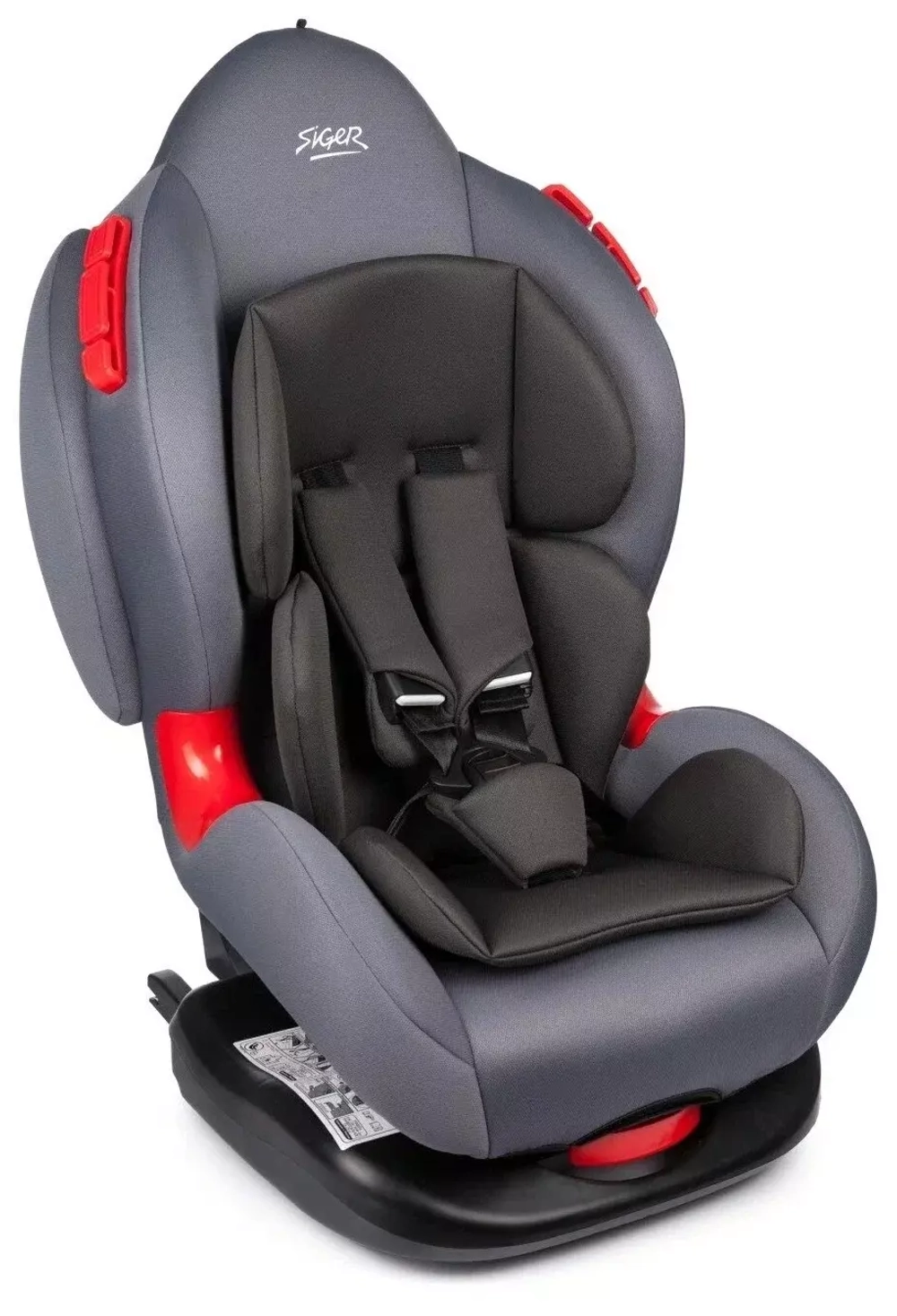 Детское автомоб. кресло Siger "Кокон ISOFIX" маренго, 1-7 лет, 9-25 кг, группа 1/2, шт