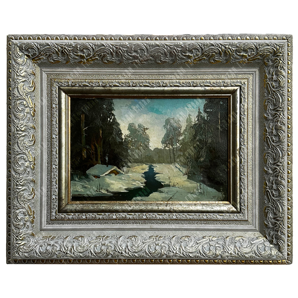 Быков В. А. Зимнее утро. Холст, масло. Россия, 2013 г.