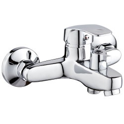 Смеситель для ванны, РМС, корот изл, с картриджем, хром, SL85-009E