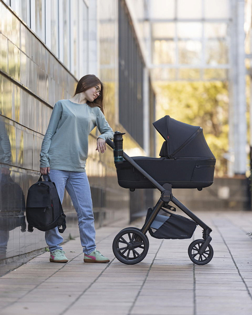 Коляска 2 в 1 Carrello Omega Plus CRL-6540/1 Cosmo Black