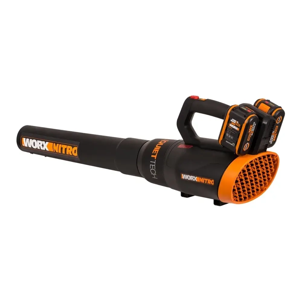 WORX WG581E 40В воздуходувка аккумуляторная (2 x 4 Ач, ЗУ) 62.5 м/с
