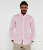 Льняная рубашка POLO RALPH LAUREN - розовый(710966294)