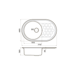 Мойка Omoikiri Kasumigaura 77-IN нерж. сталь | Нержавеющая сталь
